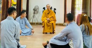 Experiencing Monastic Life or Staying in pagodas, Listening to Dharma Talks, and Learning Buddhist Teachings during meditation retreat Vietnam for beginners