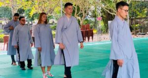 Walking Meditation in Meditation Retreat Ninh Binh