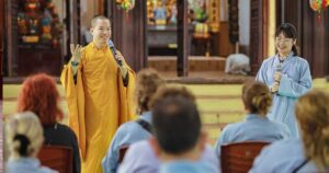 Sightseeing activities, exploring Buddhist culture, and listening to Dharma teachings during the 3 day / 5 day meditation retreat Vietnam.