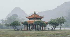 A combined experience of meditation and cultural exploration at a mindfulness retreat Ninh Binh Vietnam