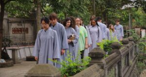 A peaceful, nature-connected setting of the best meditation retreat near Hanoi